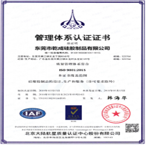 熱烈祝賀公司順利通過ISO9001-2015版國際質量體系認證?。。? border=